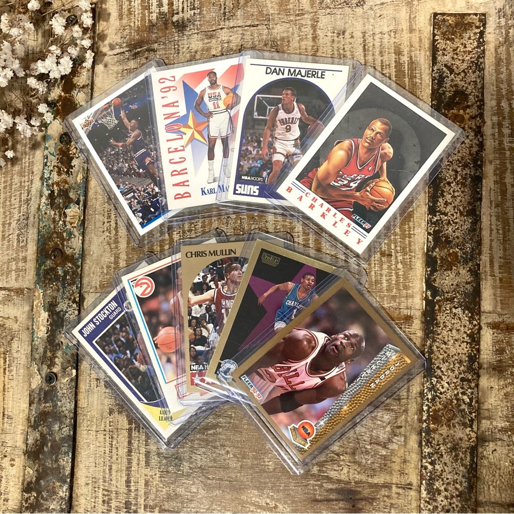 Late 80s - Early 90s Basketball Cards Lot 9 Cards Jordan Bogues Barkley & Others